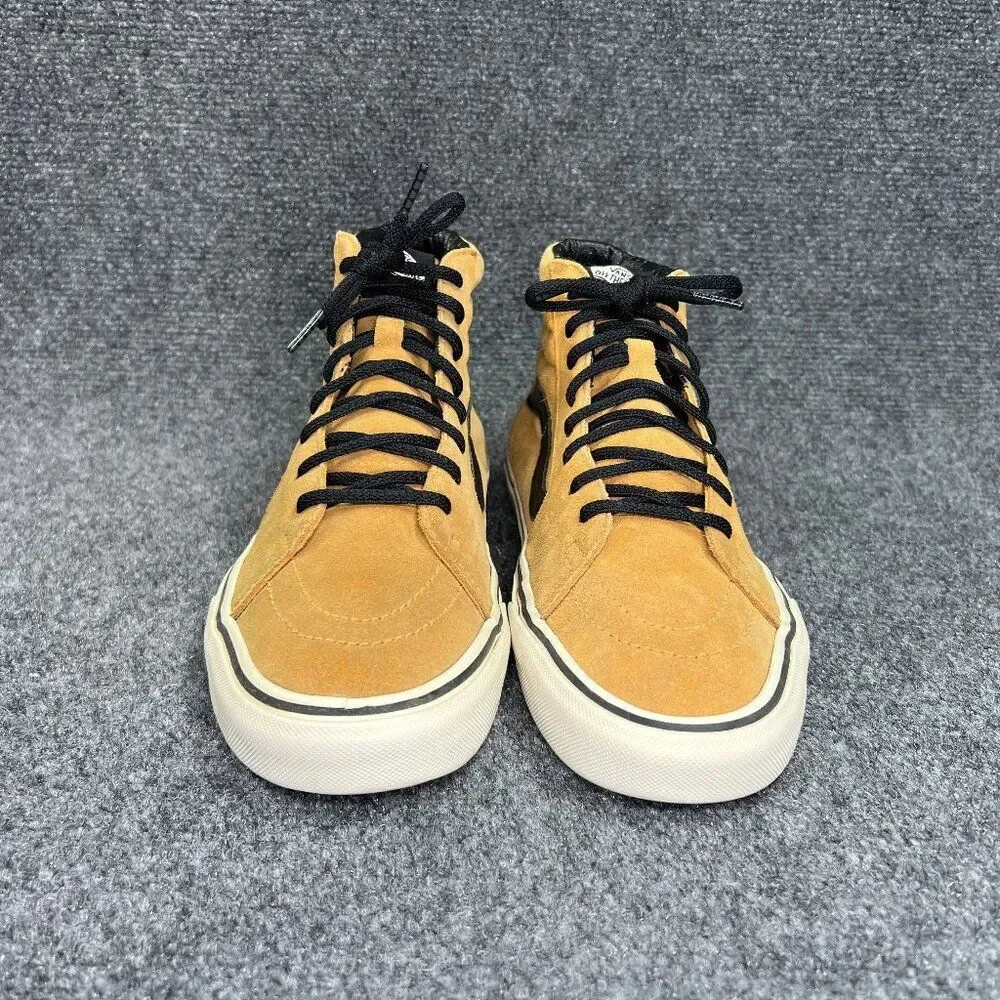Vans Old Skool Sneakers Men's Size 9.5 Tan Suded Athletic High Top Skate‎ Shoes